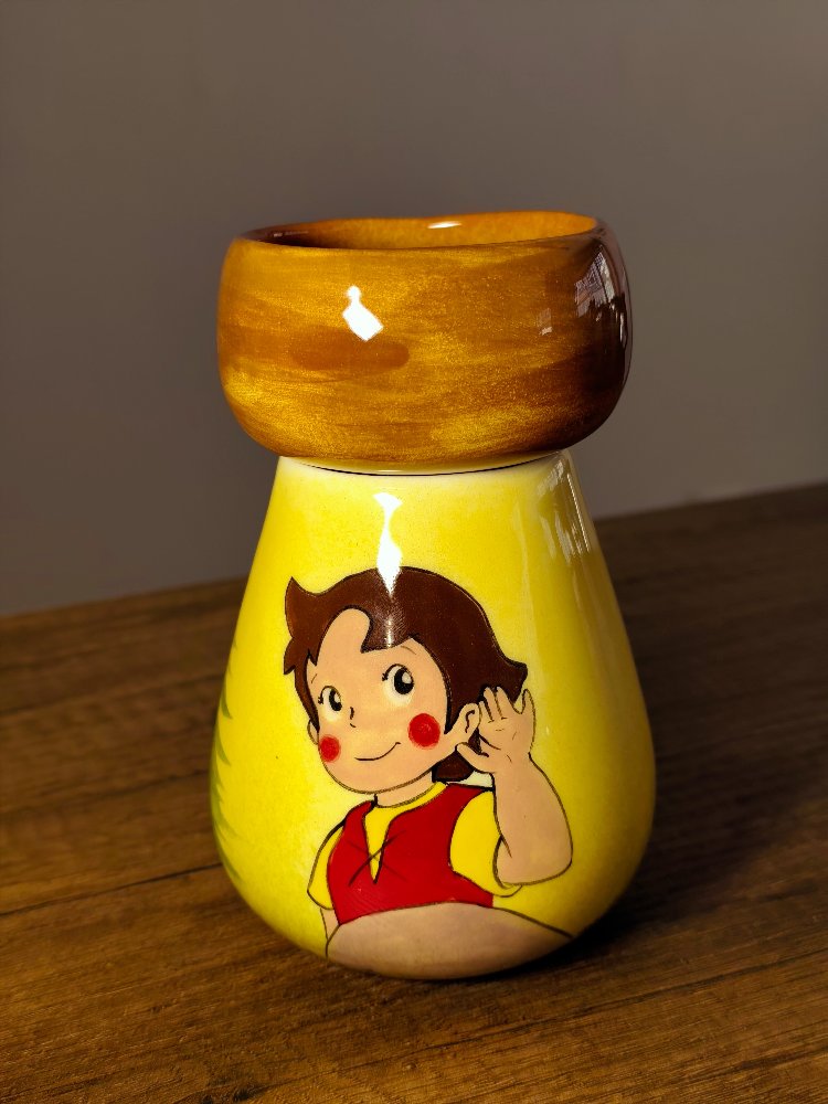 Heidi Temalı El Yapımı Seramik Buhurdanlık | El Boyaması Aromaterapi ve Mumluk Dekoru