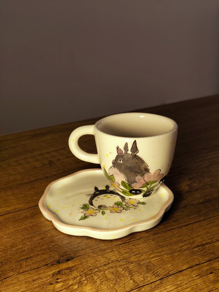 Totoro Temalı Türk Kahvesi Takımı