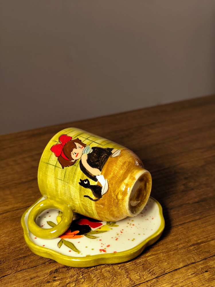 Kiki ve Jiji Temalı Türk Kahvesi Takımı