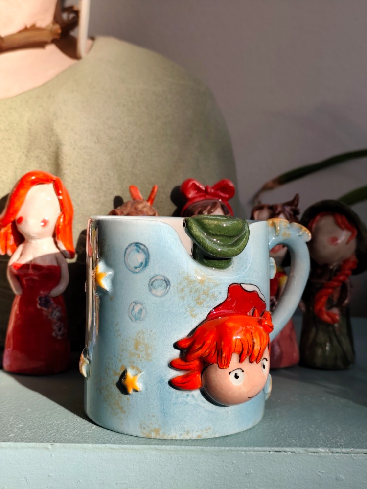 Ponyo 3 Boyutlu figürlü Kupa