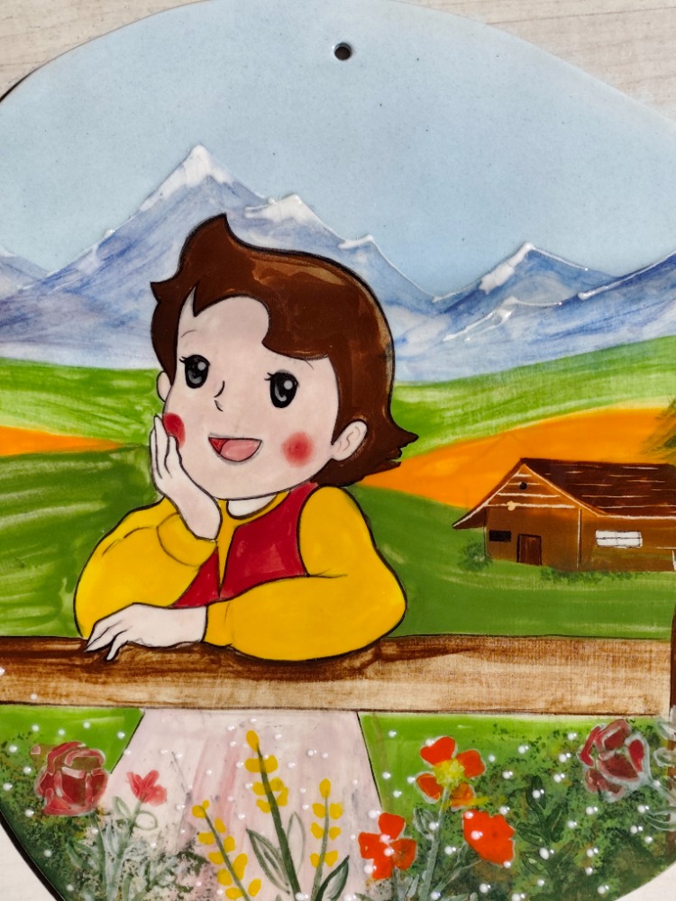 Heidi'nin Hayal Bahçesi – El Yapımı Seramik Duvar Panosu