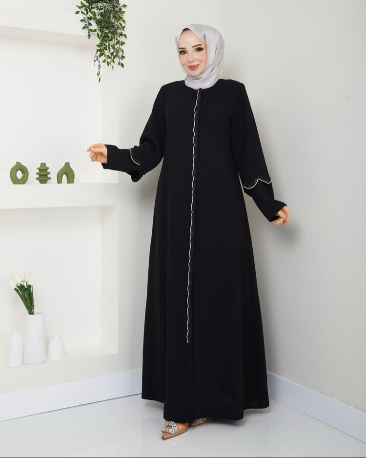 PETEK KUMAŞ TAŞLI ABİYE FERACE