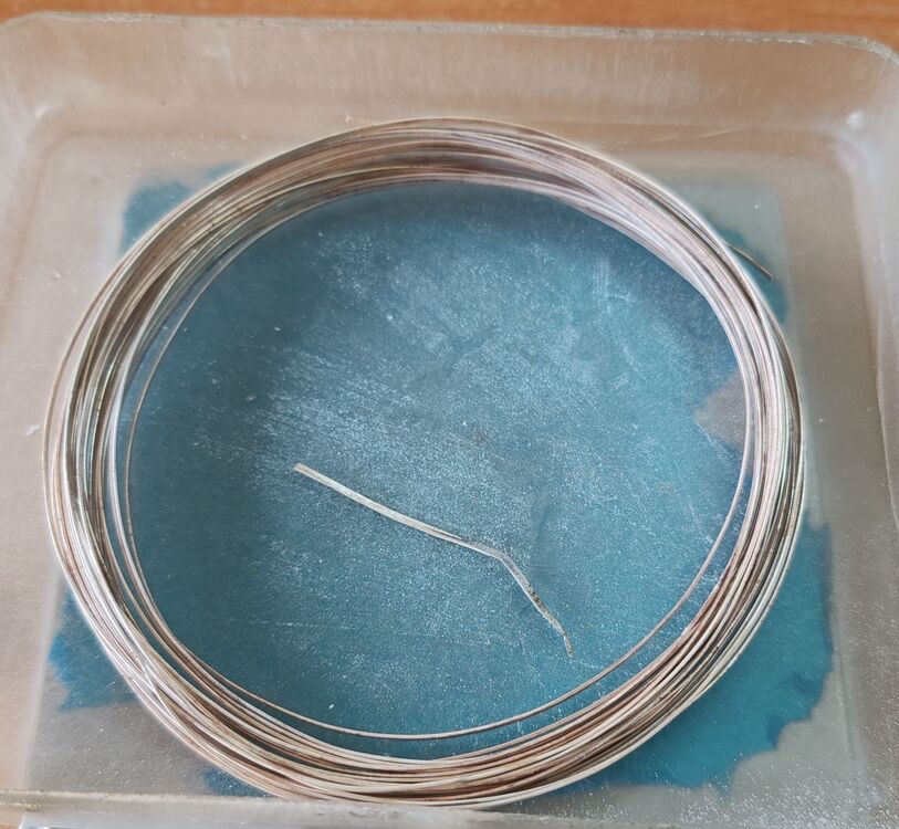 Telkari Malzeme  Dolgu Teli 1000 Ayar Gümüş Yapım Malzemesi 100 gram