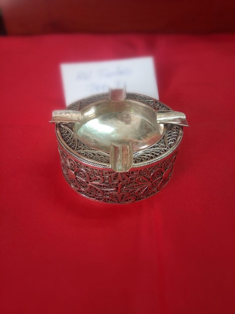 Telkari Gümüş Küllük 925 ayar Gümüş El yapımı
