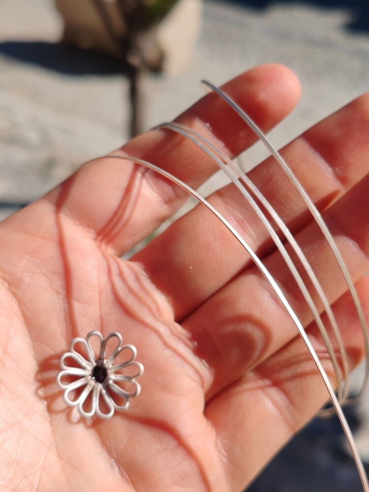 Telkari Malzeme Çatı Teli 925 Ayar Gümüş Telkari Yapım Malzemesi 100 gram