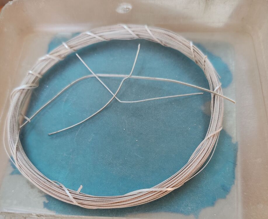 Telkari Malzeme Çatı Teli 925 Ayar Gümüş Telkari Yapım Malzemesi 100 gram