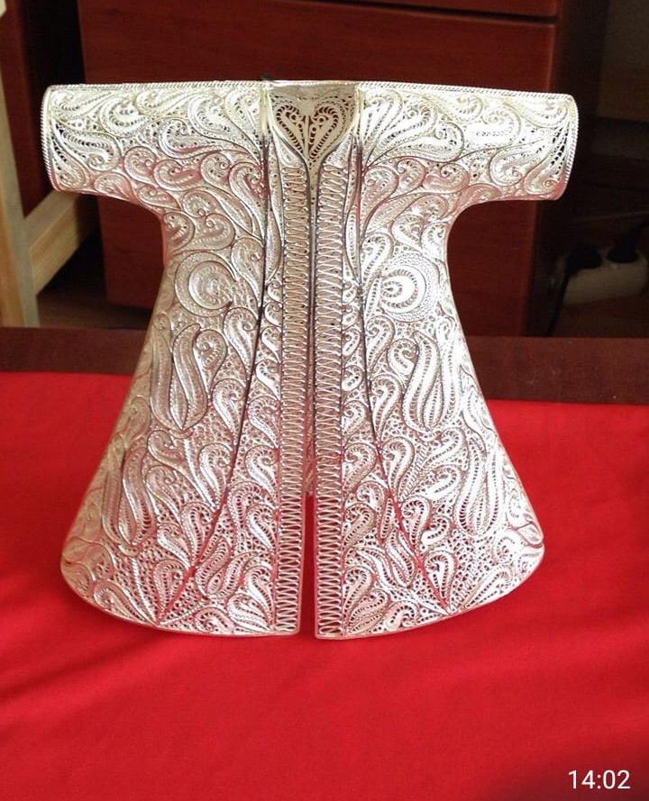 Telkari Gümüş Kaftan EL Yapımı 925 ayar gümüş 