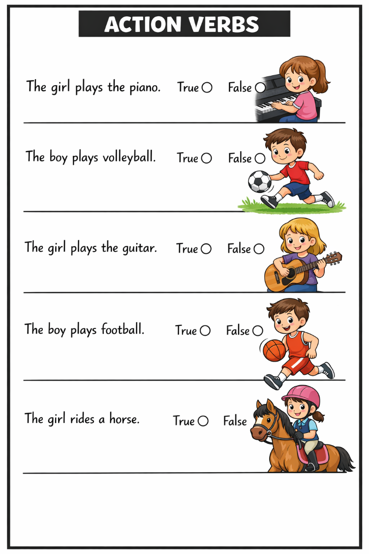 ACTION VERBS ACTIVITIES