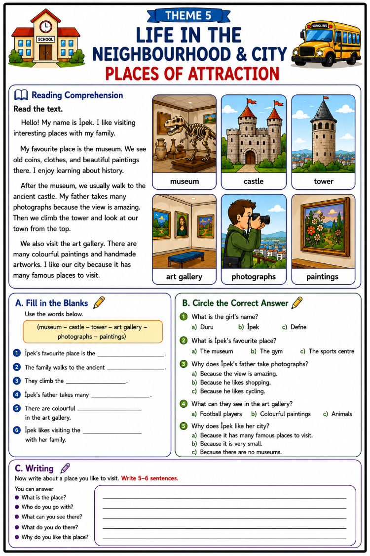 5TH GRADE ENGLİSH READING COMPREHENSION PACK