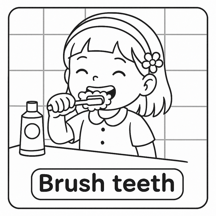 COLOR YOUR DAY: DAILY ROUTINE FLASHCARDS