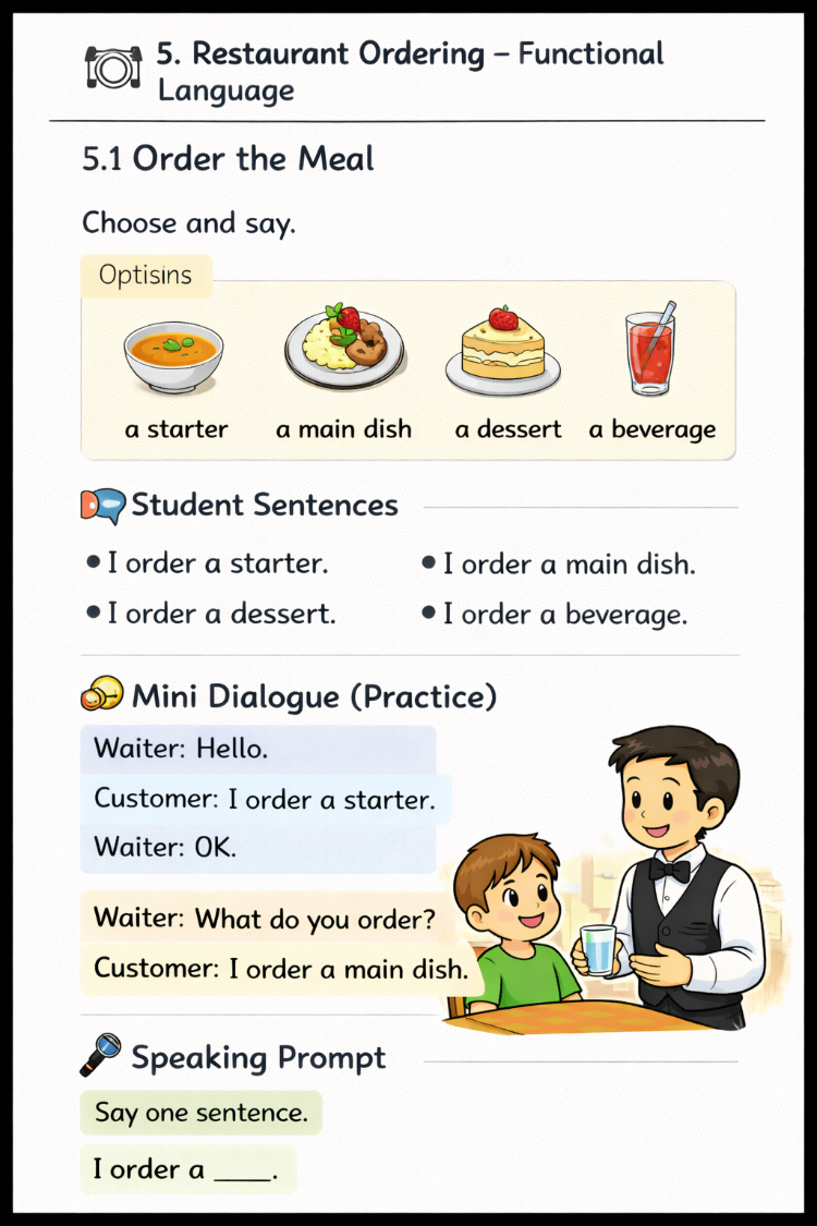 LET'S TALK AT THE RESTAURANT