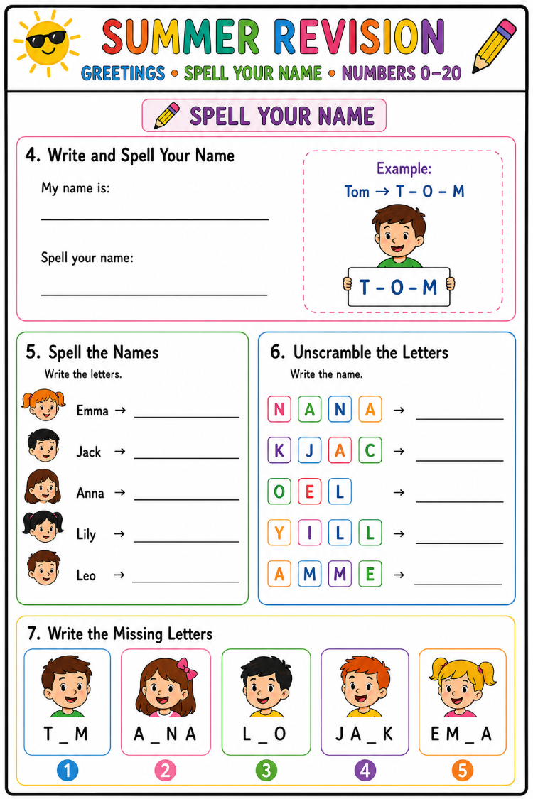 GRADE 3 SUMMER REVISION WORKBOOK
