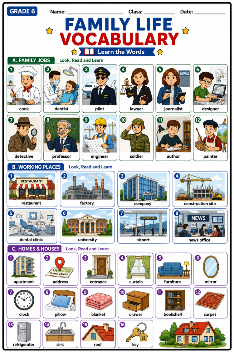 GRADE 6 ENGLISH WORKBOOK