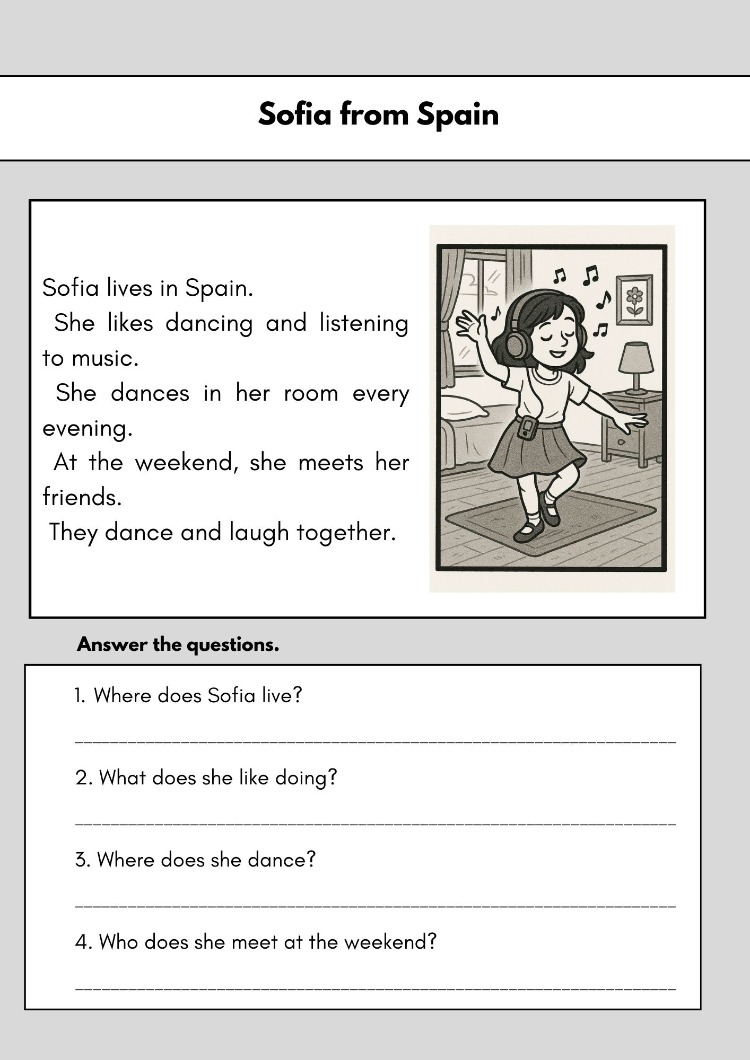 HOBBIES & PERSONAL LIFE READING COMPREHENSIONS