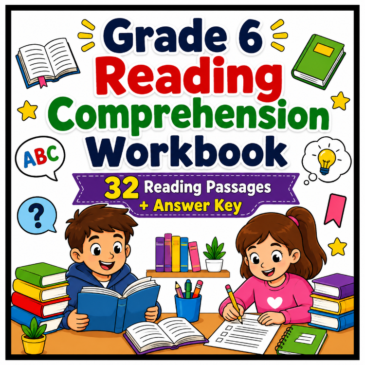 6TH GRADE READING COMPREHENSION WORKBOOK