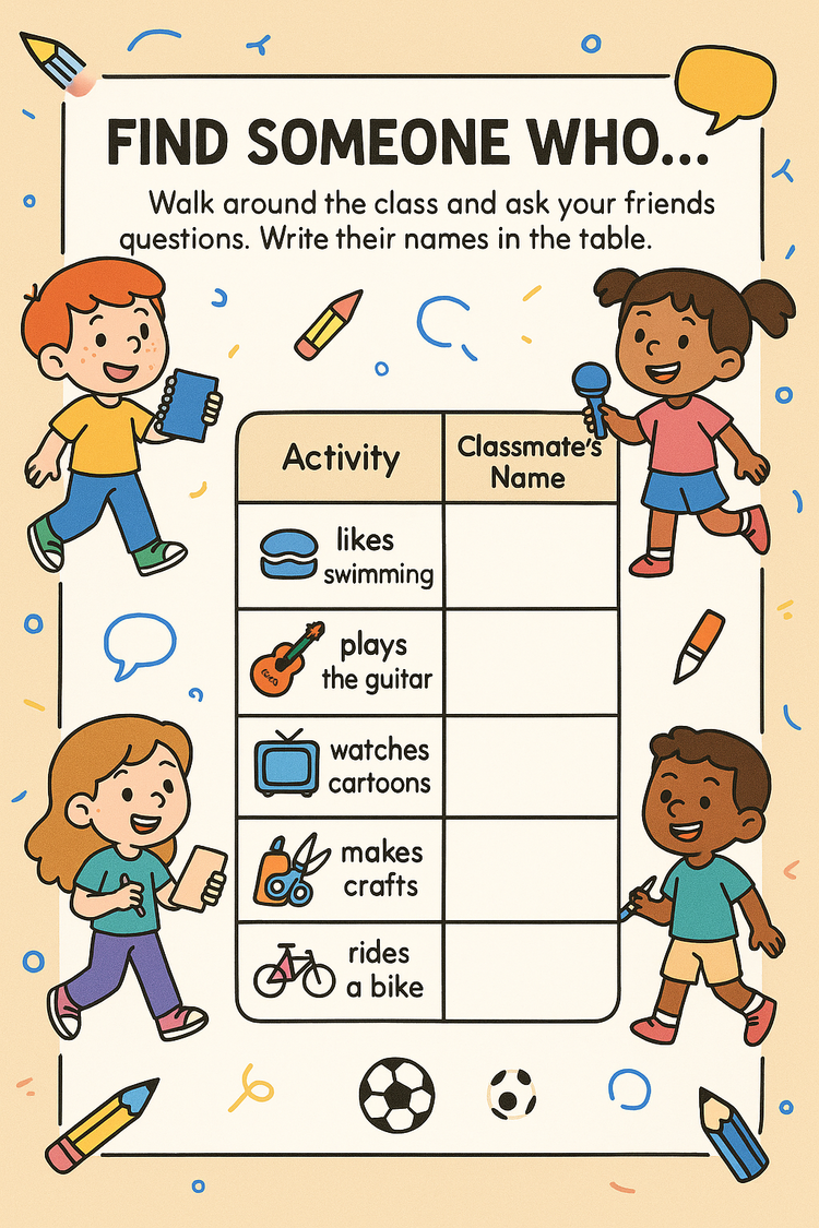 FREE TIME SPEAKING CARDS