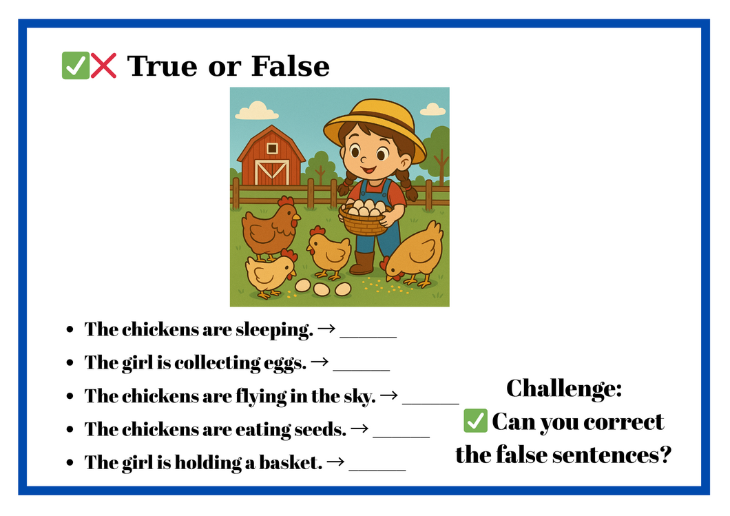 LEARN ABOUT A FARM-PRESENT CONTINUOUS TENSE ACTIVITIES