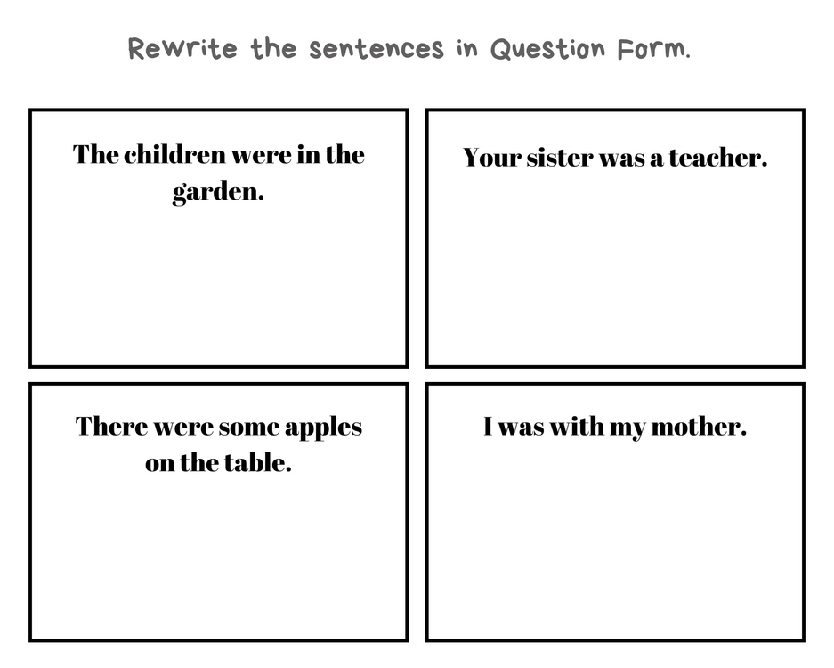 SIMPLE PAST TENSE GRAMMAR CARDS