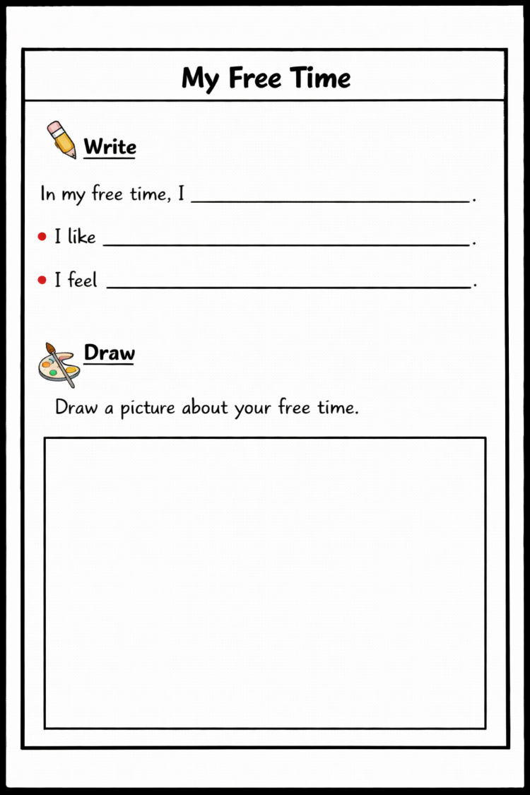 FREE TIME READING COMPREHENSION WORKSHEETS