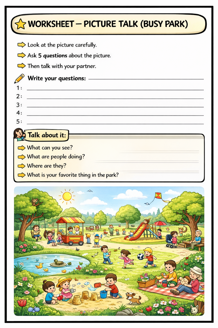 ASK & ANSWER SPEAKING ACTIVITIES