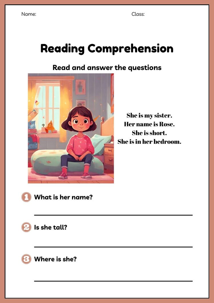 READING COMPREHENSION WORKSHEETS 5