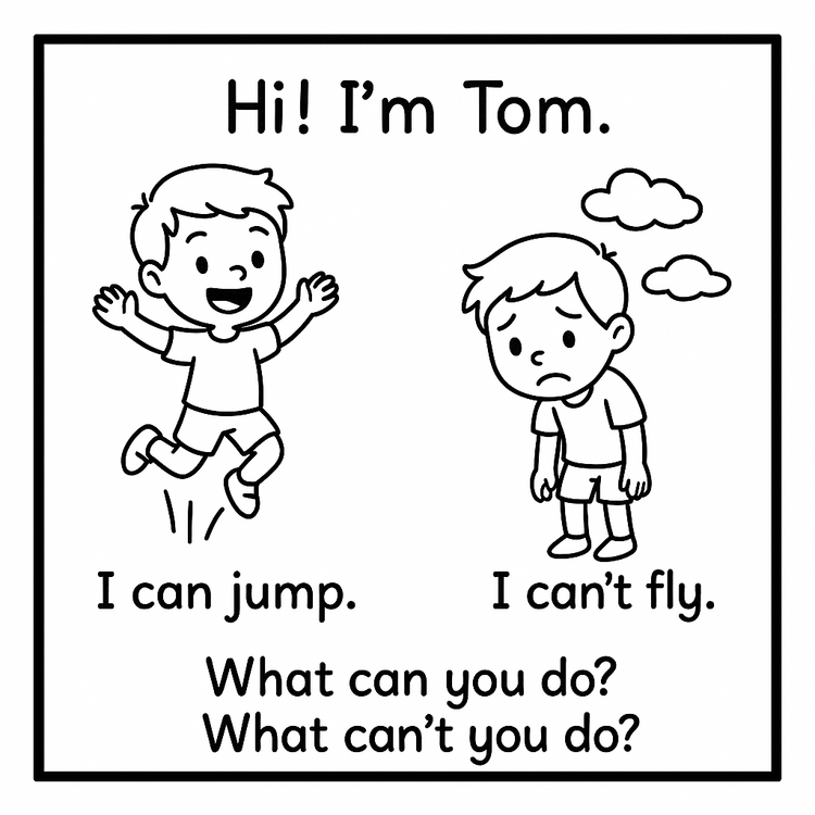 CARTOON CHARACTERS SPEAKING CARDS