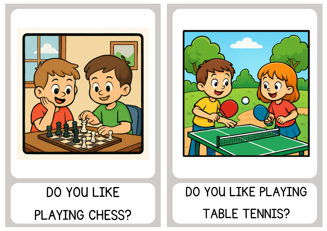 LIKES/DISLIKES SPEAKING CARDS