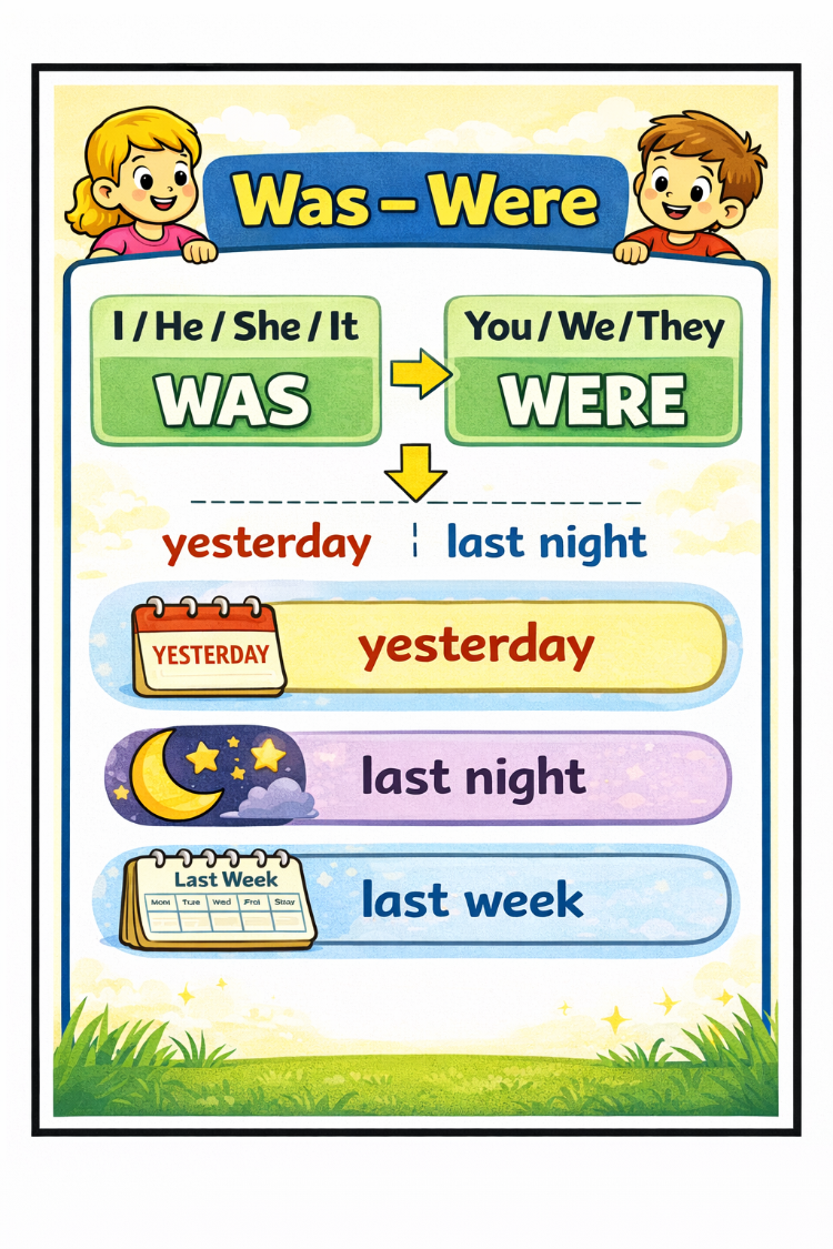 WAS/WERE GRAMMAR PACK