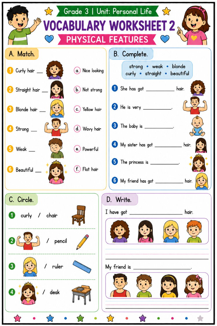 GRADE 3 ENGLISH PRACTICE WORKBOOK