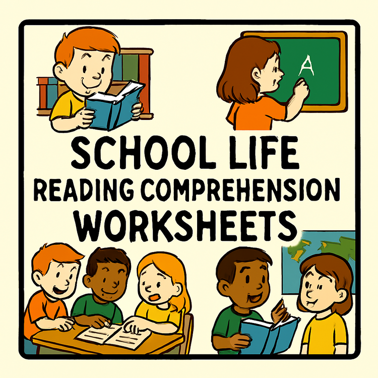 SCHOOL LIFE READING COMPREHENSION WORKSHEETS