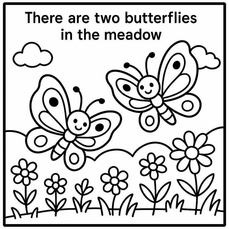 ANIMALS IN NATURE COLORING PAGES