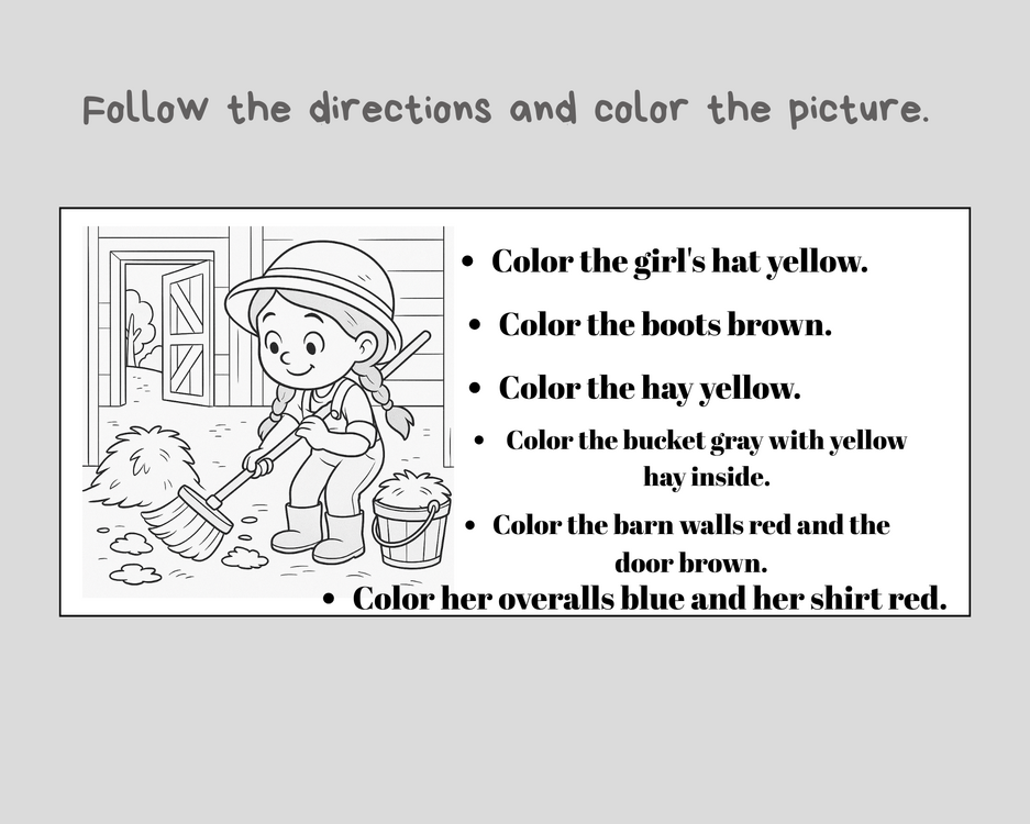 LEARN ABOUT A FARM-PRESENT CONTINUOUS TENSE ACTIVITIES