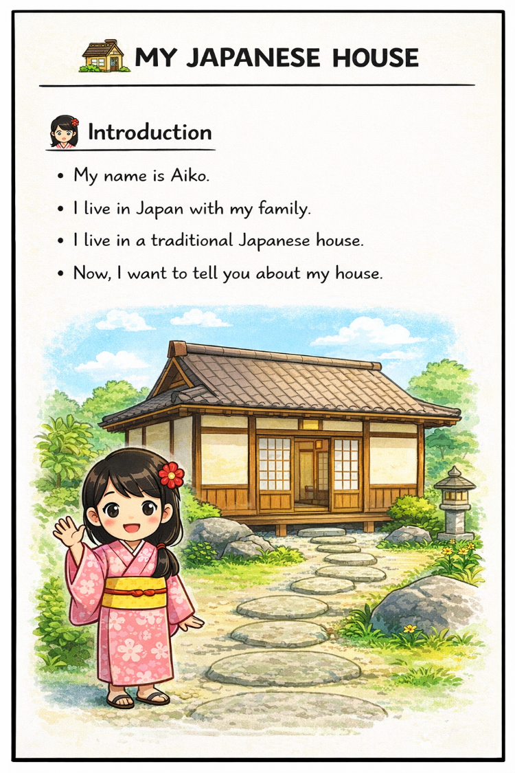 MY HOUSE READING COMPREHENSIONS