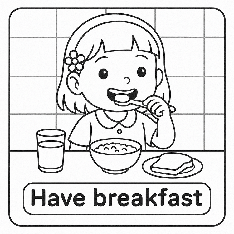 COLOR YOUR DAY: DAILY ROUTINE FLASHCARDS