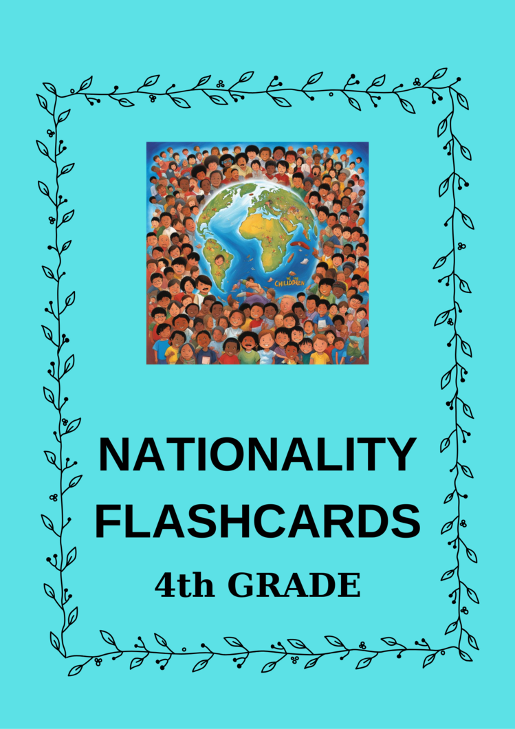 NATIONALITY FLASHCARDS 