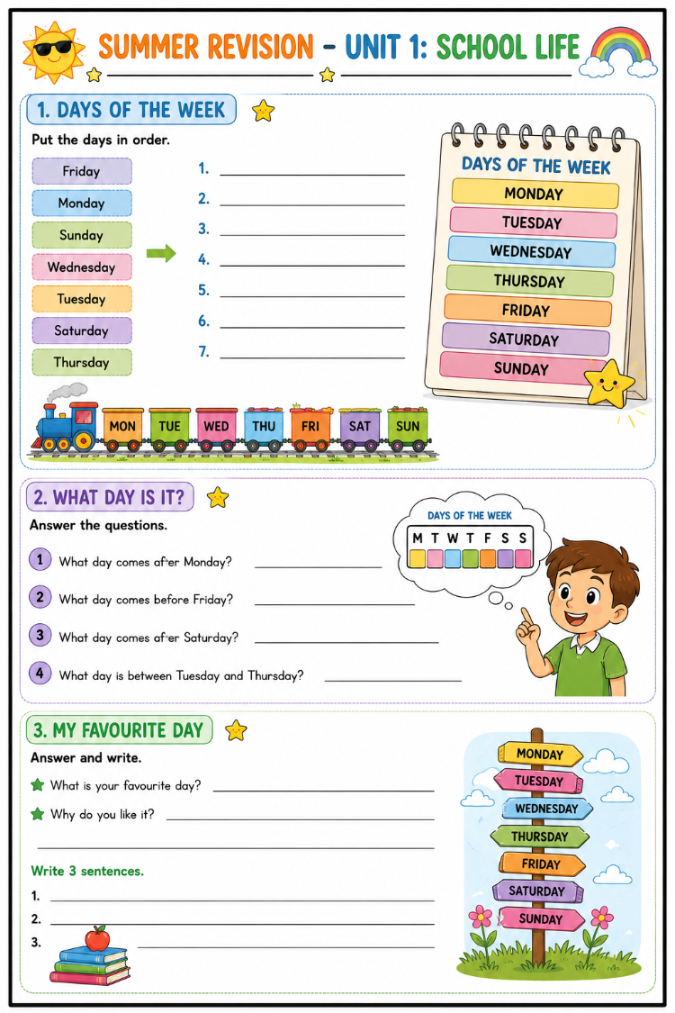 2ND GRADE SUMMER REVISION WORKBOOK