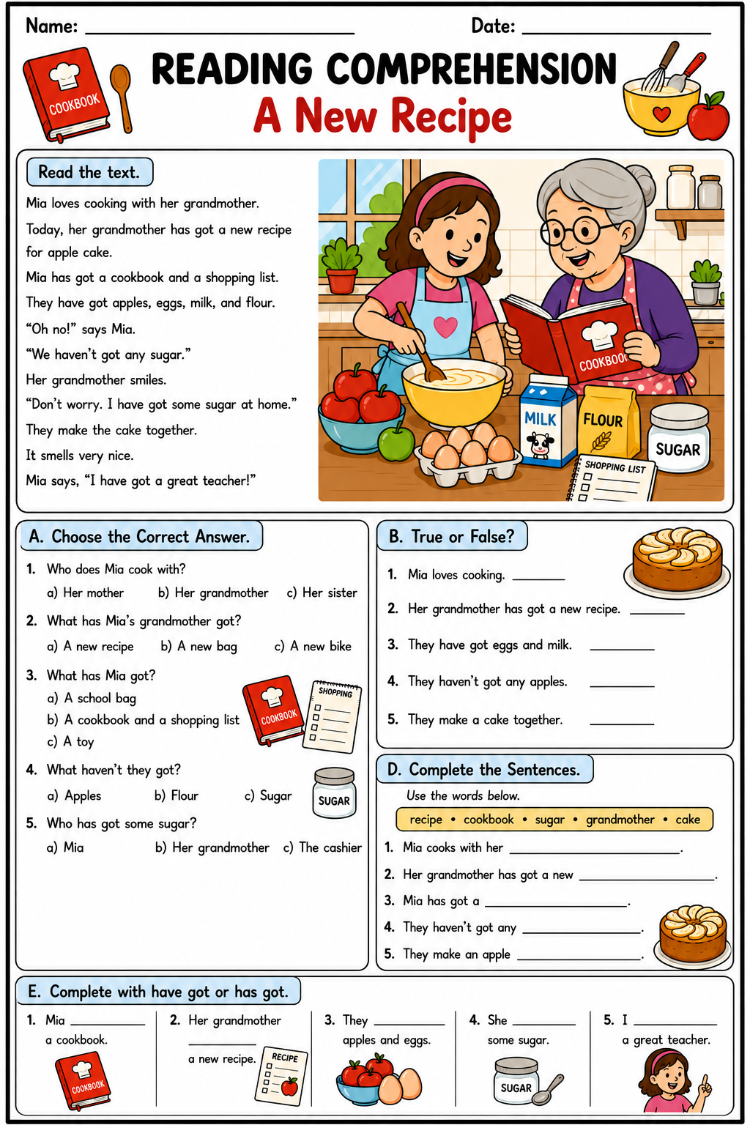 ENGLISH GRAMMAR & READING COMPREHENSION QUIZ PACK