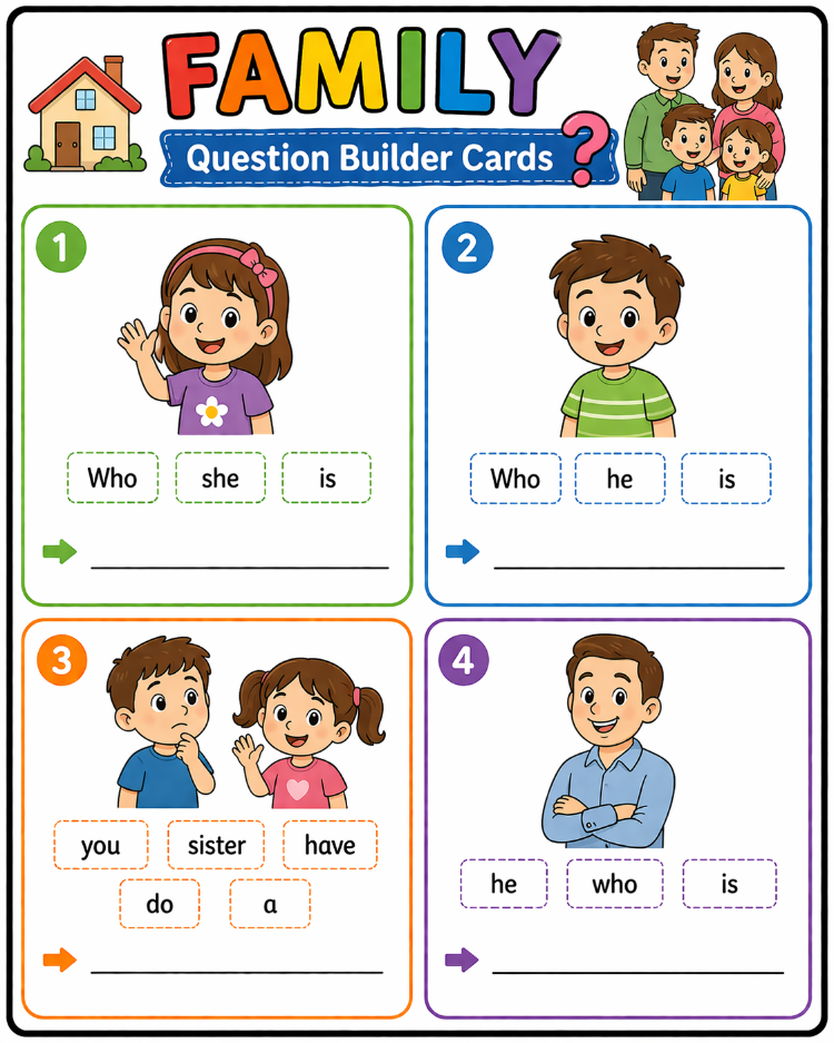 VOCABULARY SPEAKING CARDS
