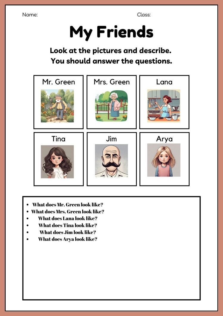 DESCRIBING PICTURES