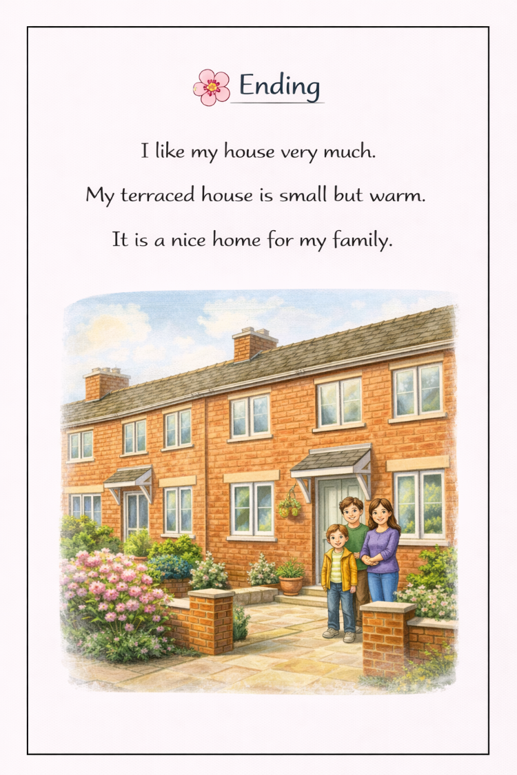 MY HOUSE READING COMPREHENSIONS