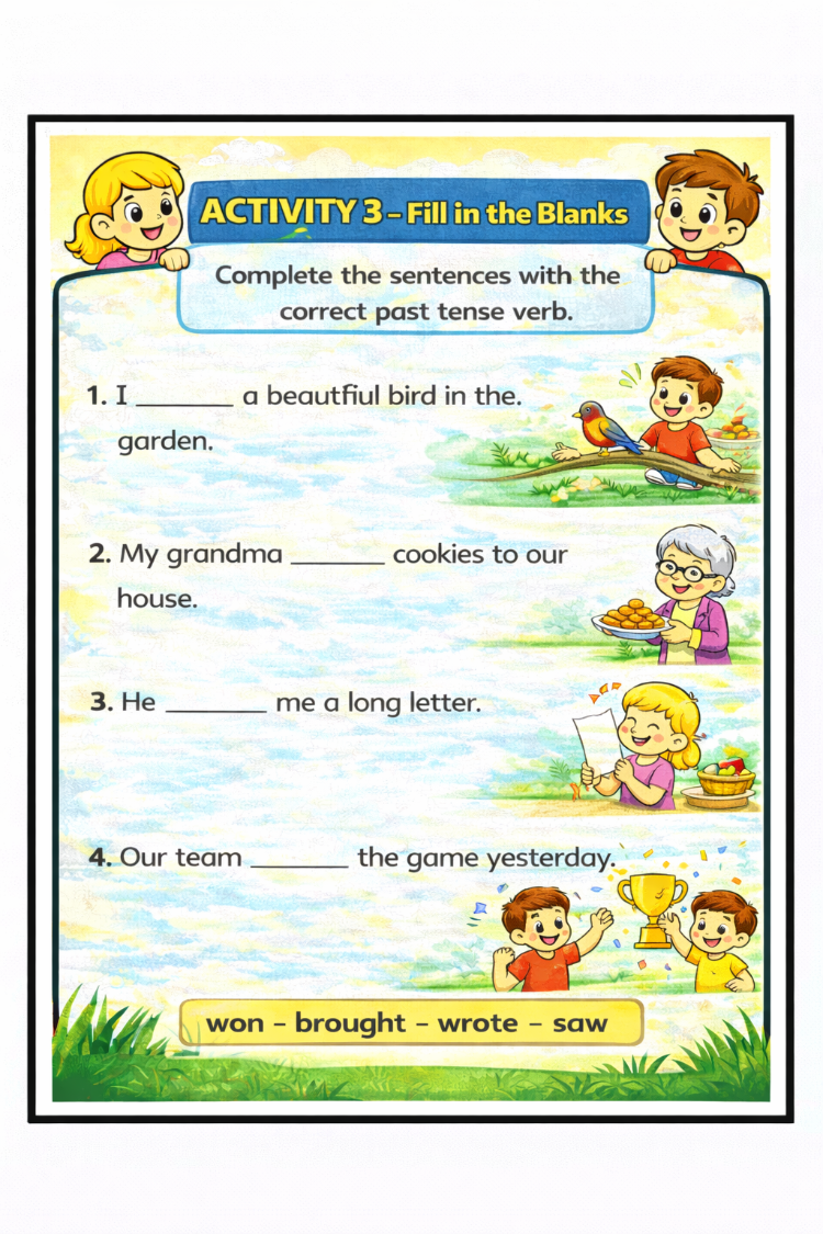 SIMPLE PAST TENSE  ( REGULLAR/IRREGULAR VERBS)
