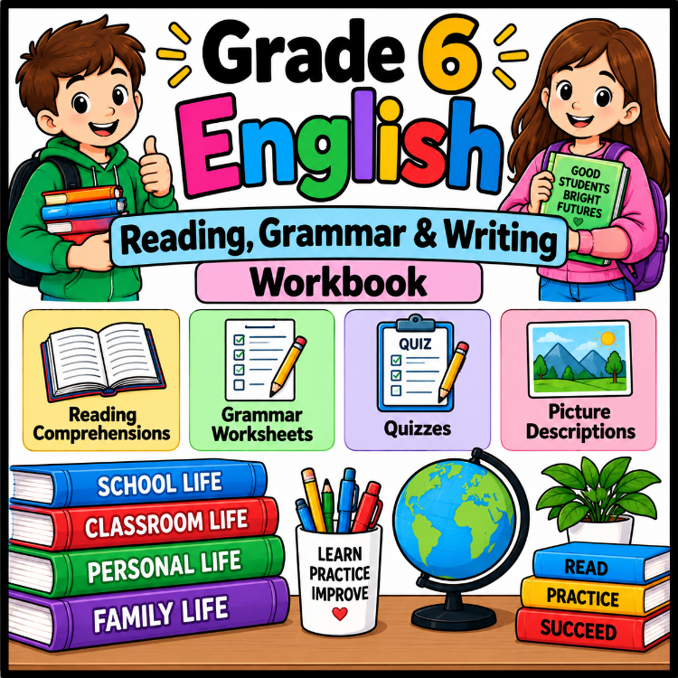 GRADE 6 READING,GRAMMAR & WRITING WORKBOOK