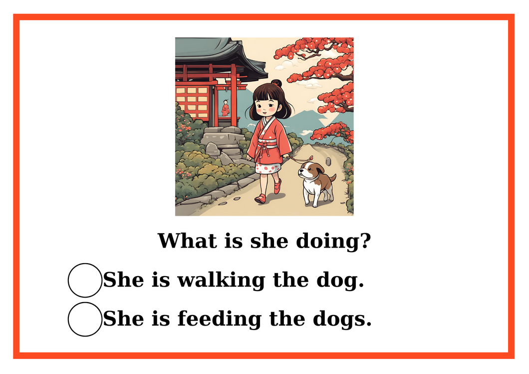 PRESENT CONTINUOUS TENSE SPEAKING CARDS