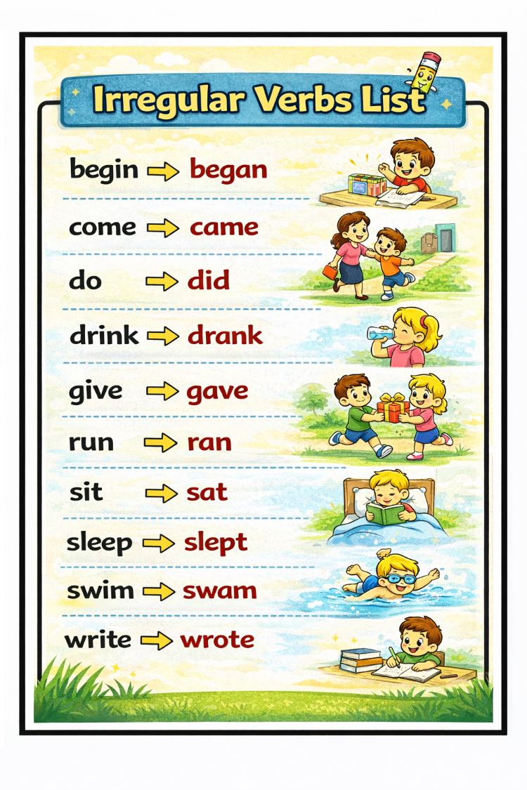 SIMPLE PAST TENSE  ( REGULLAR/IRREGULAR VERBS)