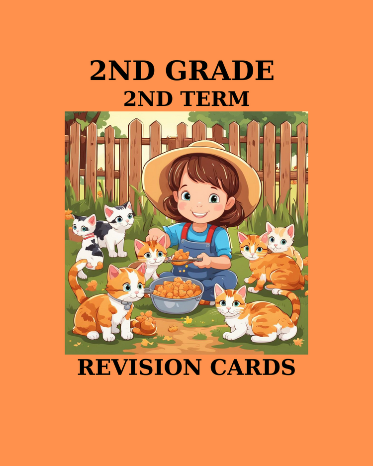 2ND GRADE 2ND TERM REVISION CARDS