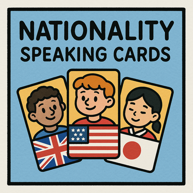 NATIONALITY SPEAKING CARDS 