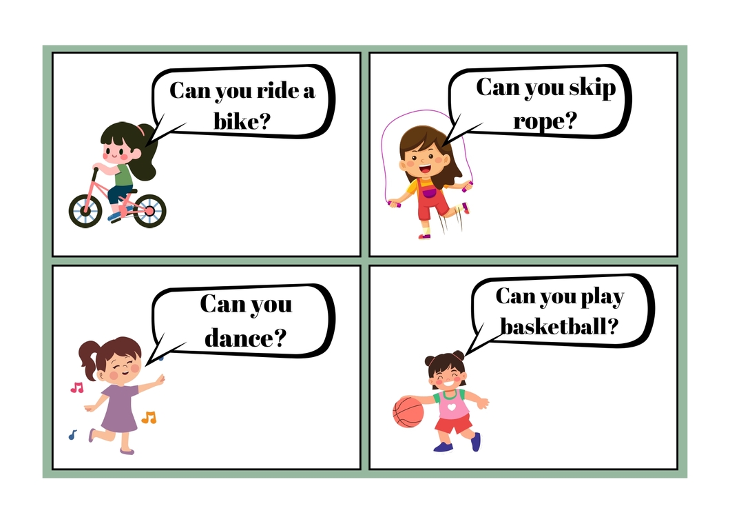 ALL ABOUT ME & MY FAMILY SPEAKING CARDS