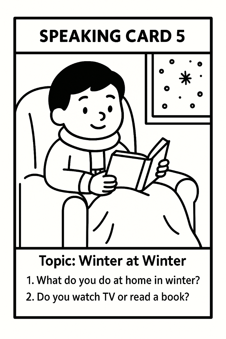 WINTER&PERSONAL LIFE SPEAKING CARDS