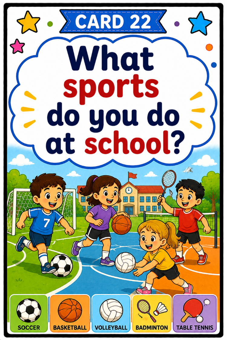 SCHOOL & CLASSROOM SPEAKING CARDS