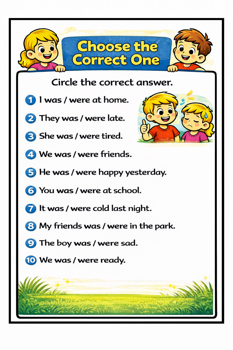 WAS/WERE GRAMMAR PACK